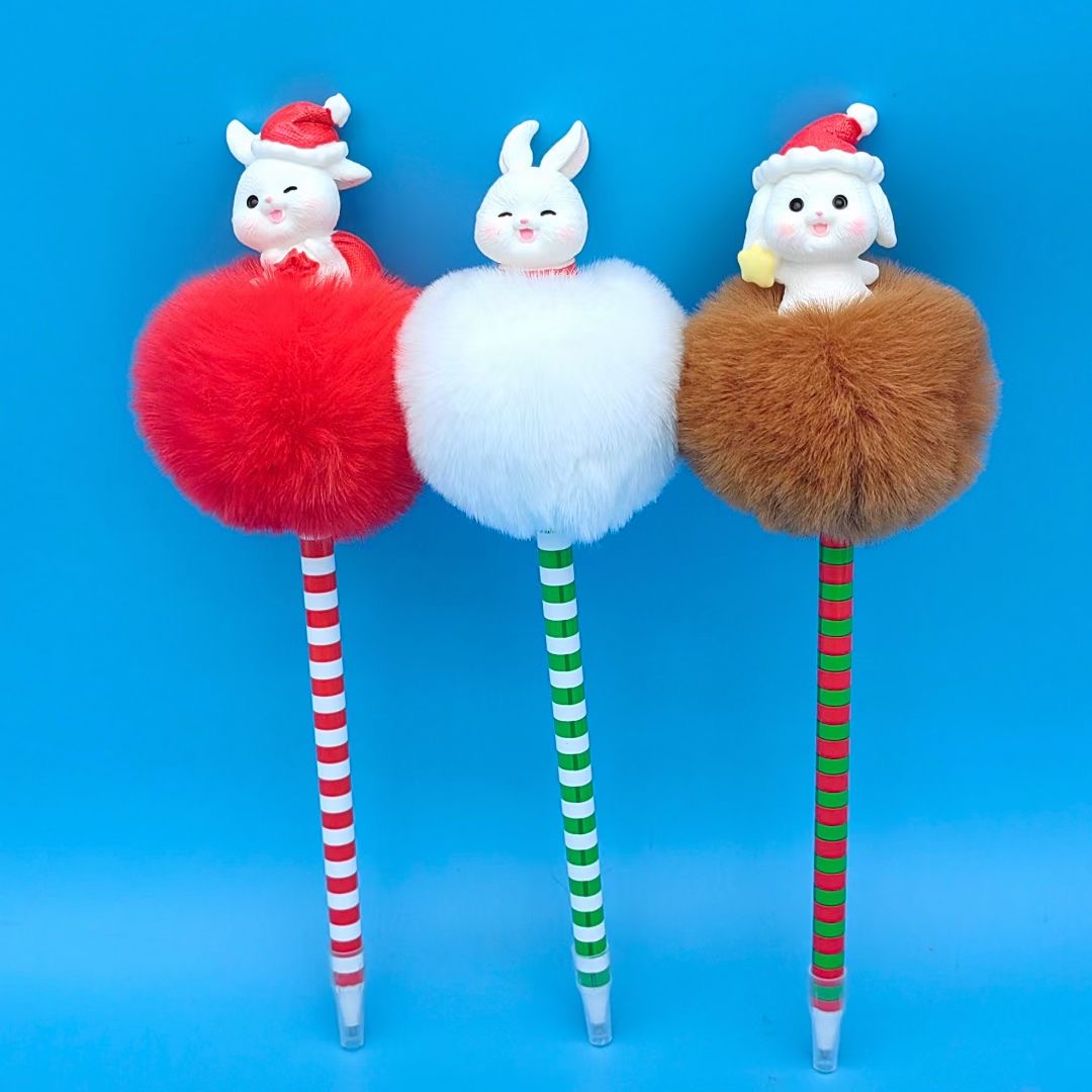 EASTER RABBIT POMPOM PEN